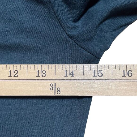 JAMES PERSE Double Shirred Skinny Dress Size 2 Medium Green 3/4 Sleeve EUC - Picture 12 of 16